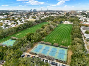 Sports court - Heated Pool Access, Luxe Forsyth Condo (Savannah)