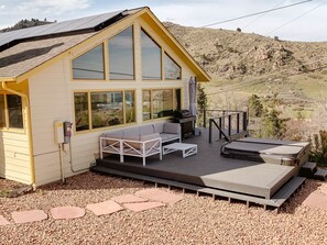 Terrace/patio - Reservoir Retreat with Hot Tub and Mtn. Views! (Fort Collins)