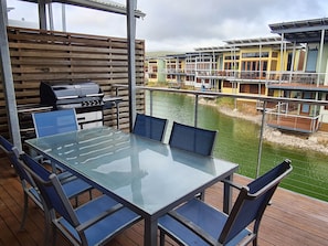 Villa 13 South Shores Resort Normanville - lagoon view from upper balcony