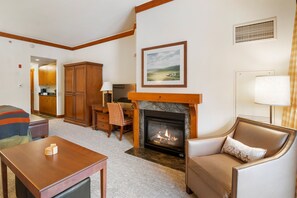 Una Smart TV, una chimenea