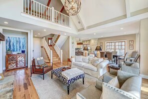 Smart TV, fireplace, video games, books