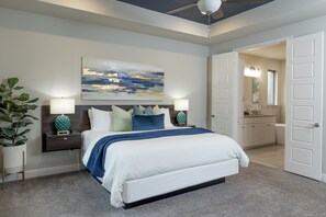 5 bedrooms, desk, iron/ironing board, travel cot