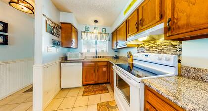 Oceanfront home with partial ocean view, central AC, washer/dryer, & pool