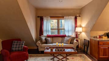 Smart TV, DVD player, books, video library