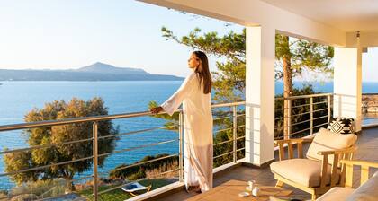 KEA, above the sea, superb views, near beach.