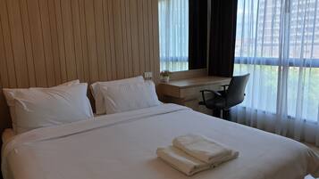 One Bedroom Apartment | 1 bedroom, desk, blackout drapes, iron/ironing board