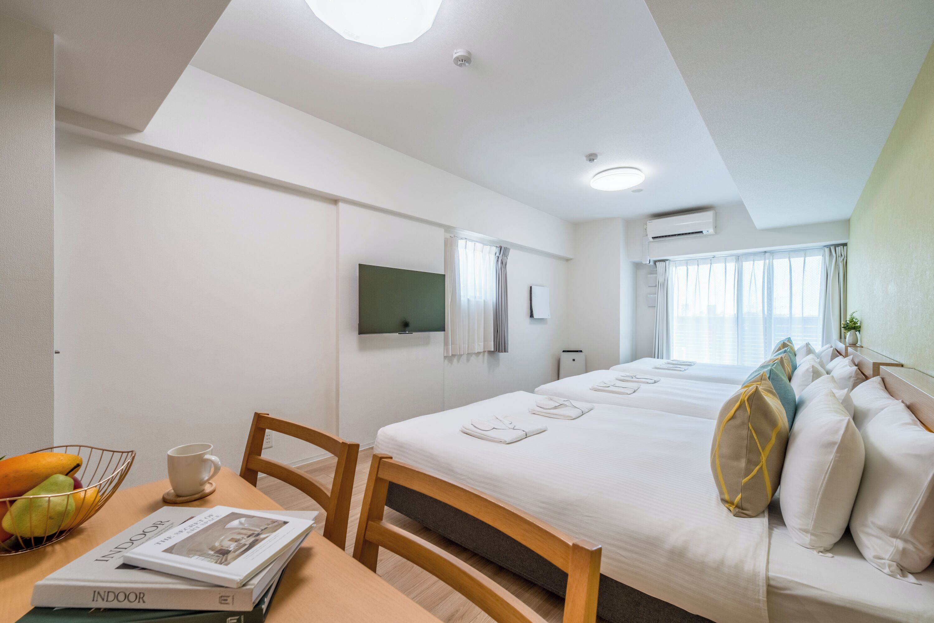Deluxe Apartment, Multiple Beds, Non Smoking | Living area | 43-inch flat-screen TV with digital channels, TV