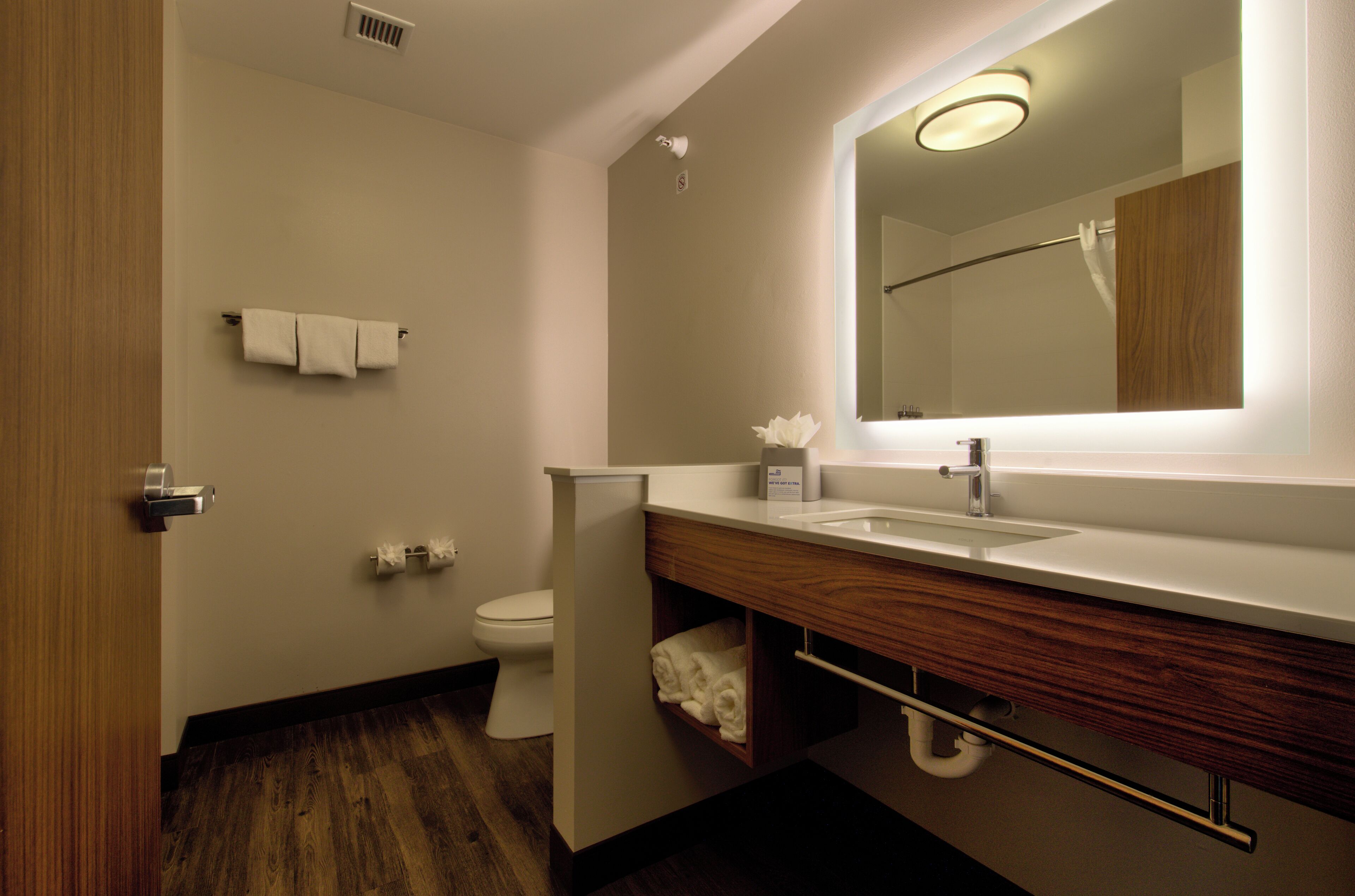 standard room, 2 queen beds | bathroom | hair dryer