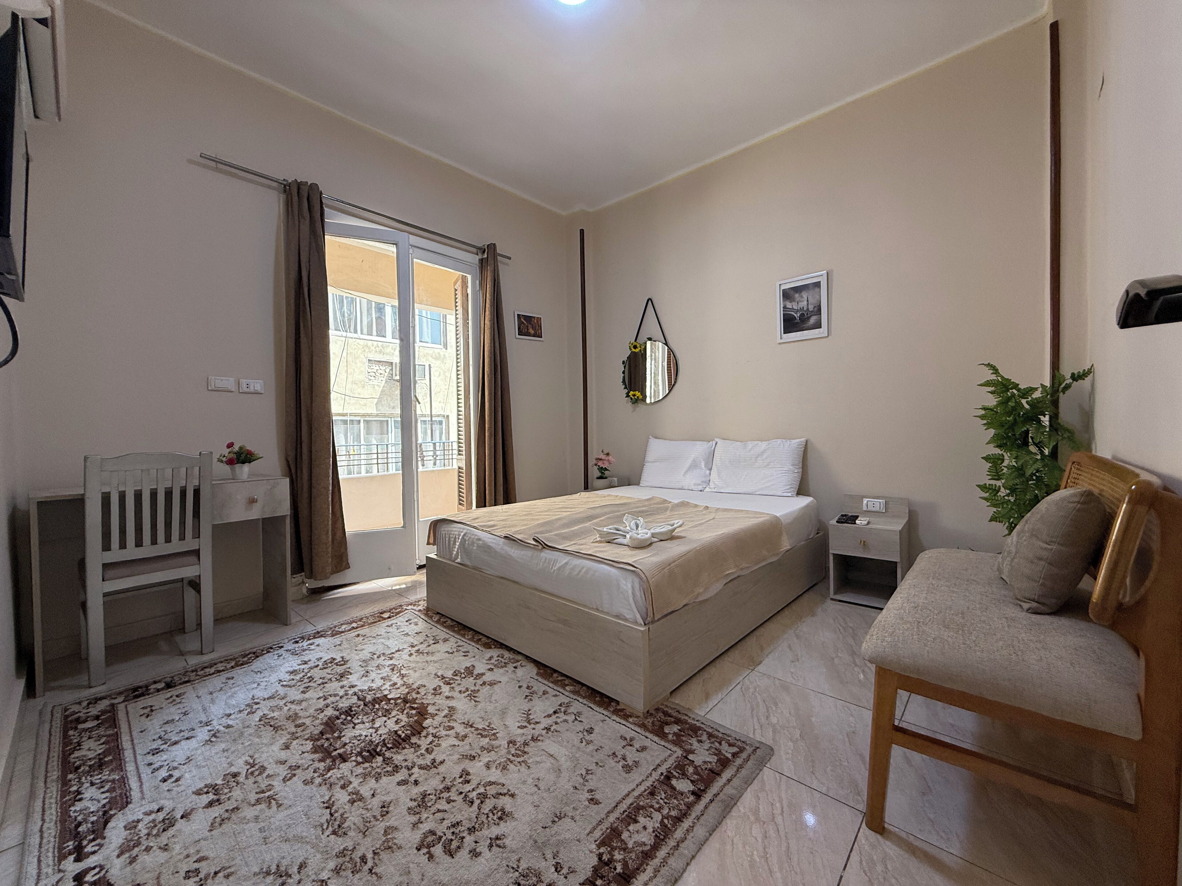 Hypo-allergenic bedding, individually decorated, individually furnished