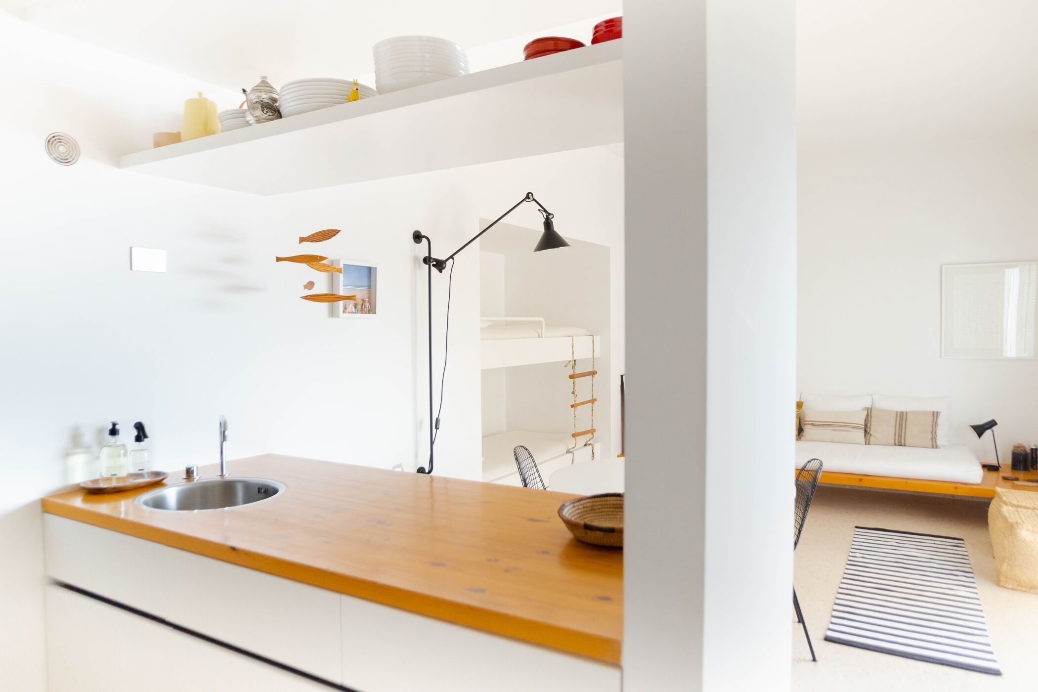 Beach hideaway apartment with modernist design