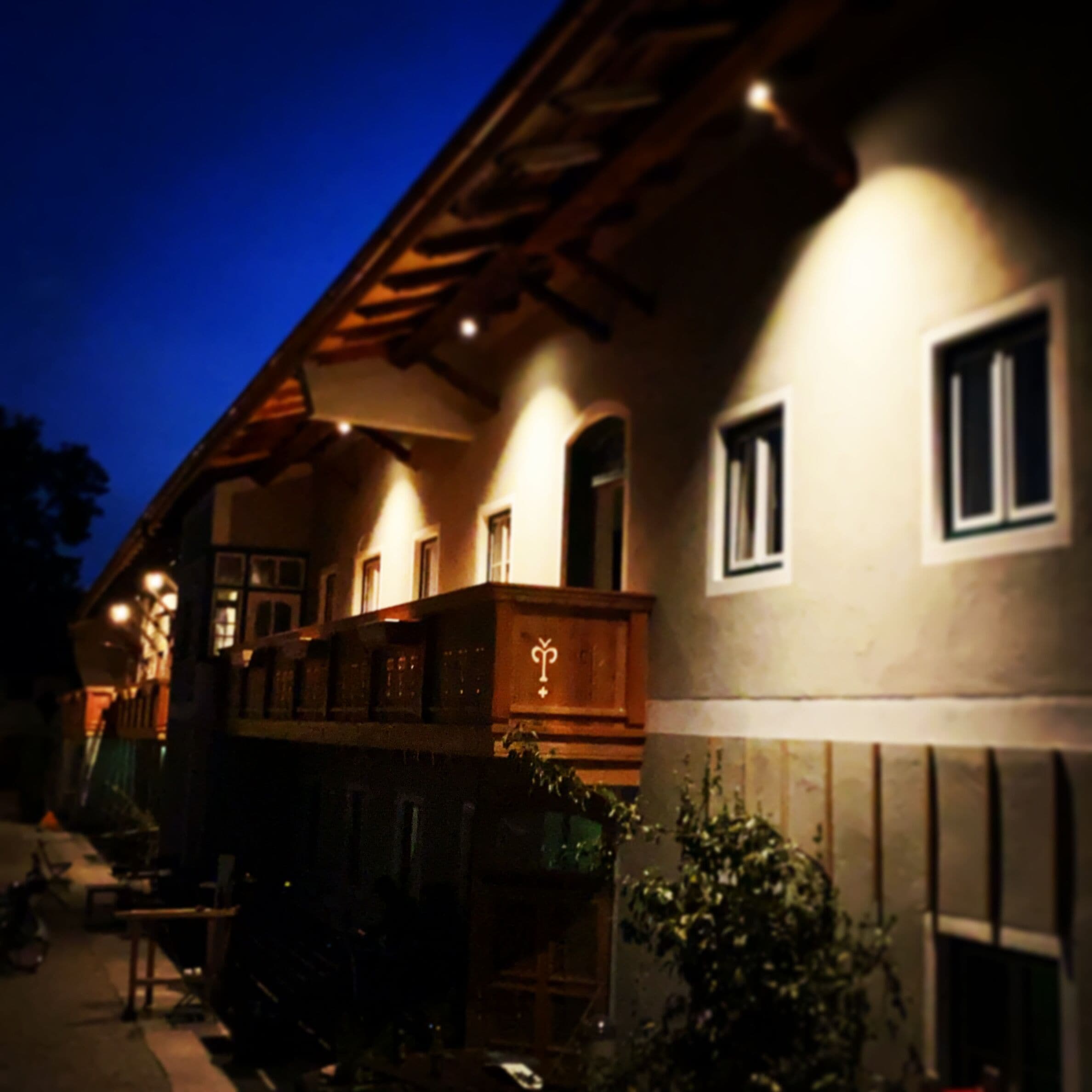 Front of property – evening/night