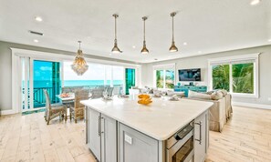 House, Multiple Beds | Living room | 36-inch TV with cable channels - Bay View Beauty by AMI Locals (Anna Maria)