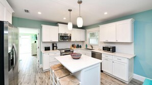 House, 4 Bedrooms | Private kitchen | Fridge, microwave, stovetop, dishwasher - Beach Breeze by AMI Locals (Anna Maria)