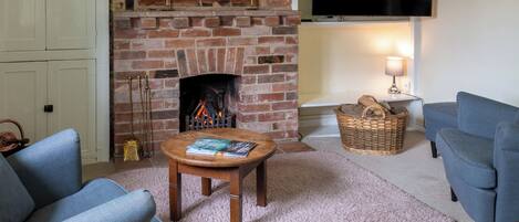 تلفزيون، مدفأة