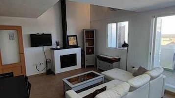 Fernseher, Kamin