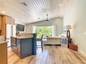 House, 4 Bedrooms | Living room | 36-inch TV with cable channels - Blue Crush by AMI Locals (Anna Maria)