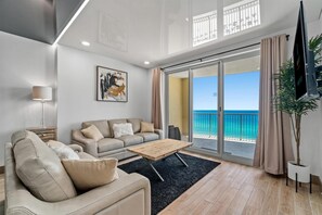 Condo, Multiple Beds (Ocean Villa 1302 ) | Living area | TV - Ocean Villa 1302 (Panama City Beach)