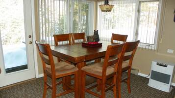 Fridge, microwave, dishwasher, coffee/tea maker