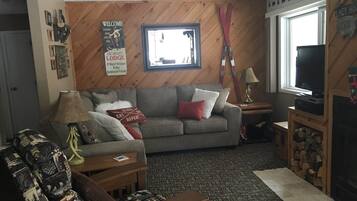 TV, fireplace, DVD player