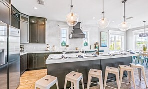 House, Multiple Beds | Private kitchen