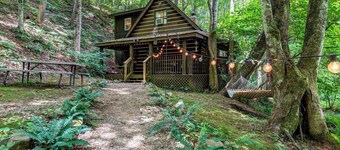 Cozy Cabin in the Woods Hammock Private 