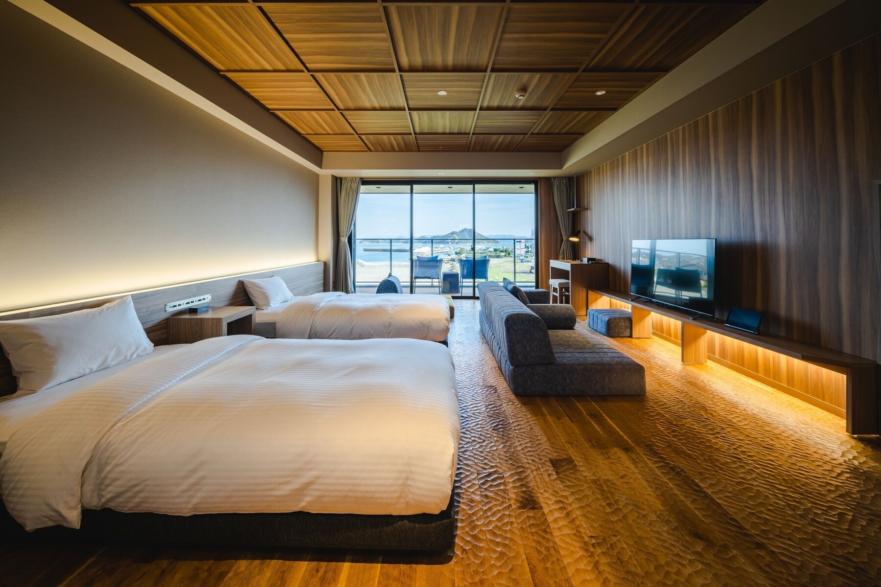 Premium Deluxe NAGURI, Ocean View, Non Smoking | In-room safe, blackout drapes, iron/ironing board (on request)