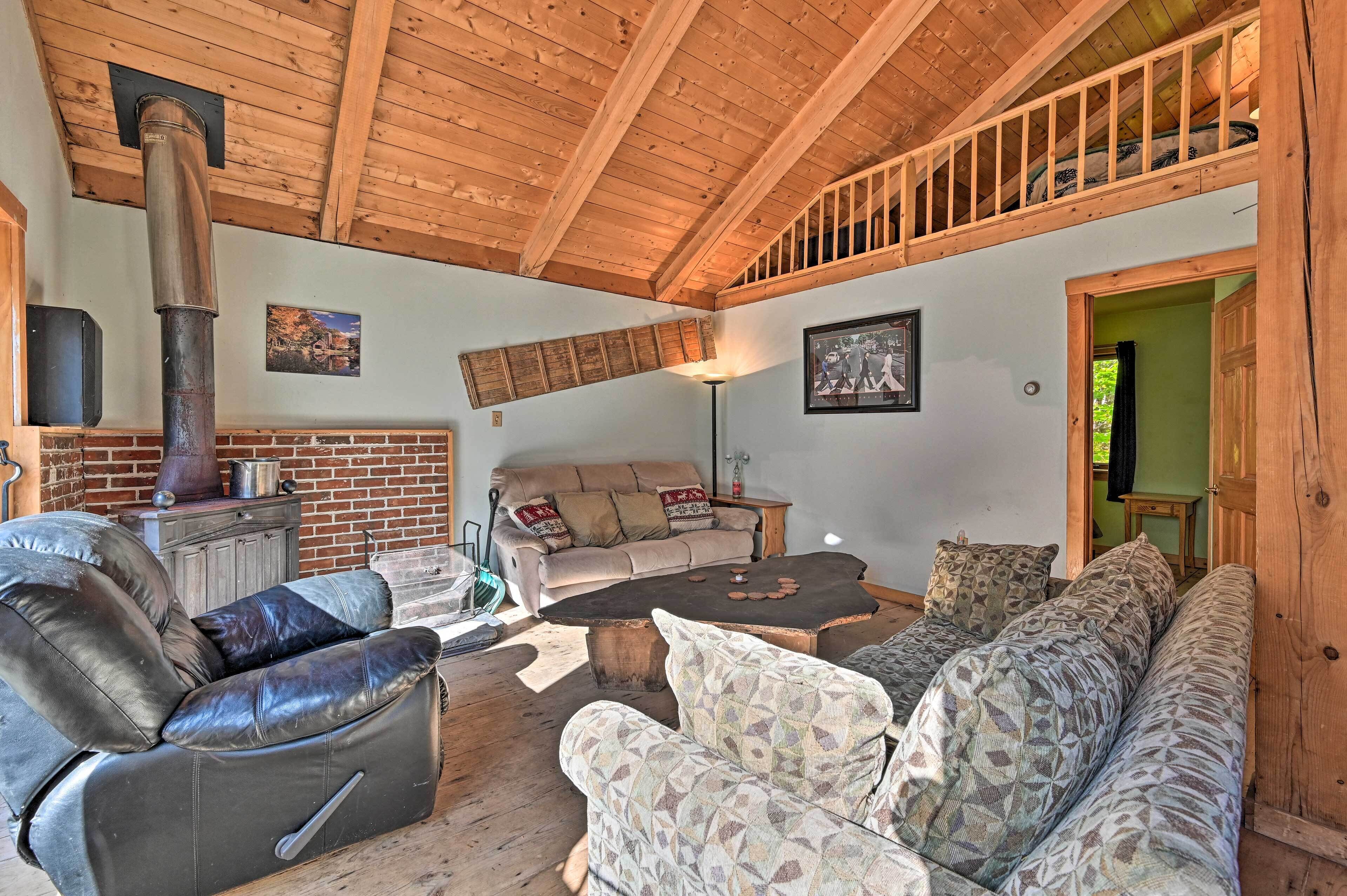 Remote Cabin w/ Fire Pit: 3 Miles to Stowe Mtn!