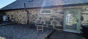A quirky converted stone built barn in north West Wales. 