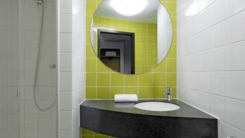 Shower, hair dryer
