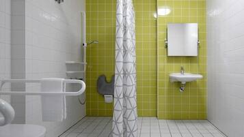 Shower, hair dryer