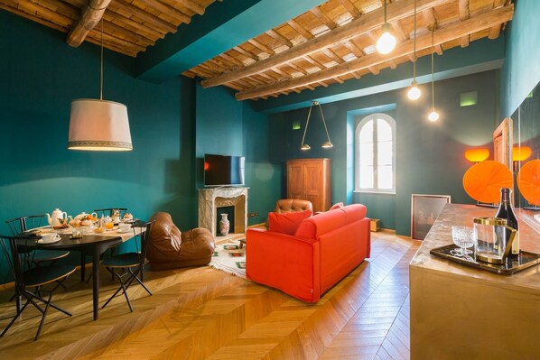 Living area - Glamour Leonina - Monti (Rome)