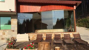 Chalet, 2 chambres, balcon, vue montagne | Jardin