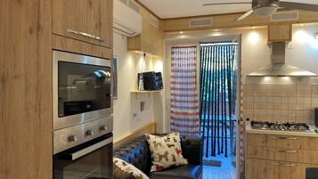 Apartemen, 1 kamar tidur, patio, pemandangan kebun | Interior