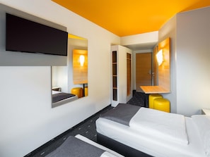 Habitación con 2 camas individuales | 1 habitación, wifi gratis y ropa de cama