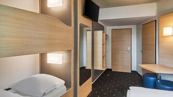 Desk, laptop workspace, soundproofing, free WiFi