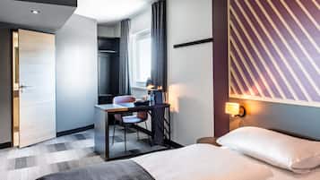 Premium-Doppelzimmer | Schreibtisch, schallisolierte Zimmer, kostenloses WLAN, Bettwäsche
