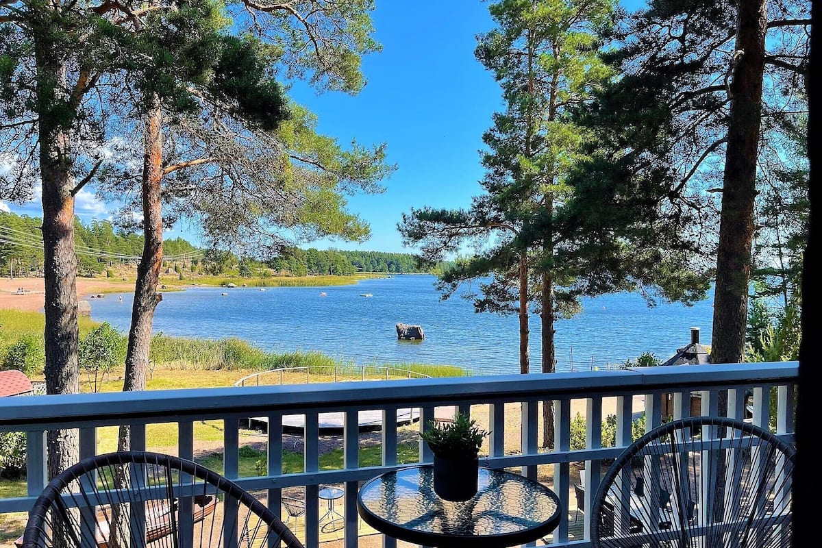 Panorama kamer, 1 twee- of 2 eenpersoonsbedden, balkon, uitzicht op zee | Uitzicht op strand/zee