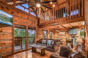 Cabin, 2 Bedrooms | Living area