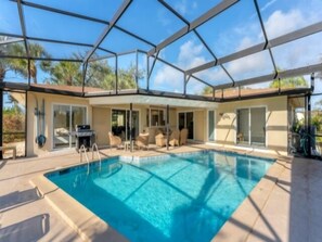 Pool - Beautiful Cape Haze Home on the canal - Dock available with permission (Placida)