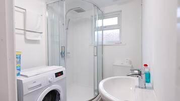 House | Bathroom | Shower, towels, soap, toilet paper
