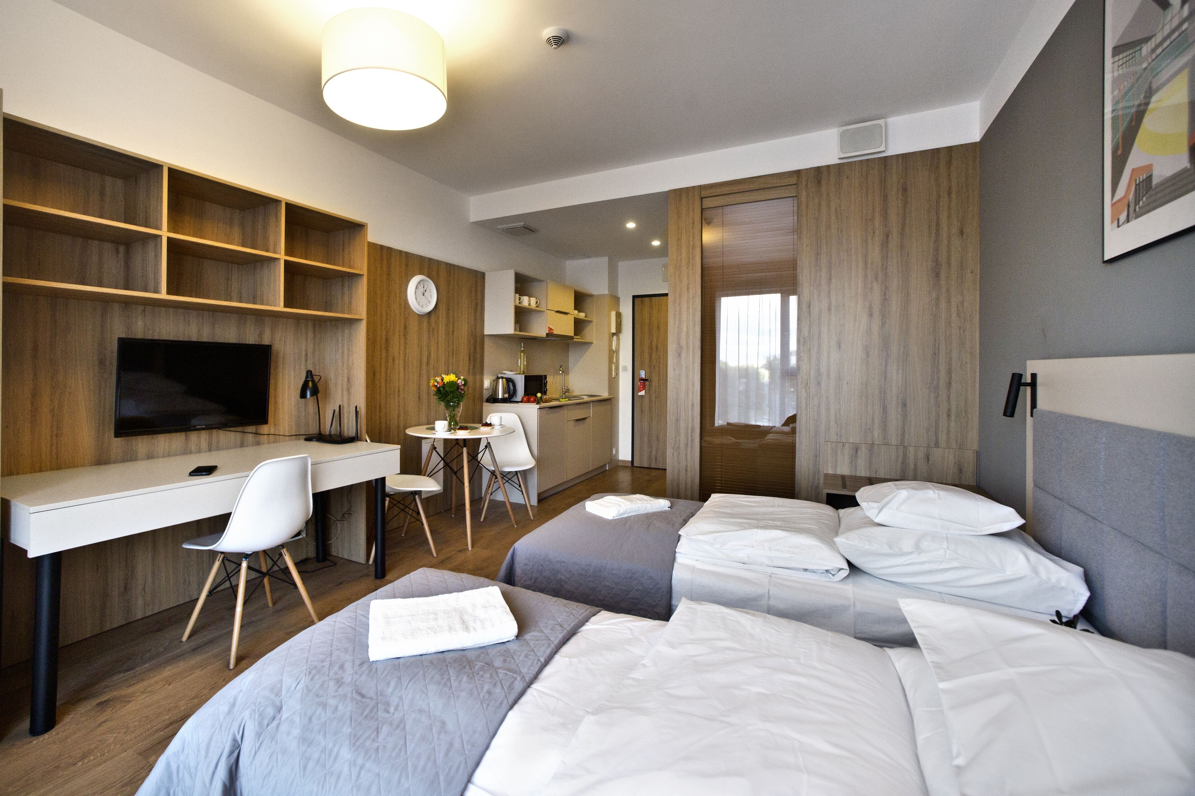 Standard Apartment | Individually decorated, individually furnished, desk, laptop workspace