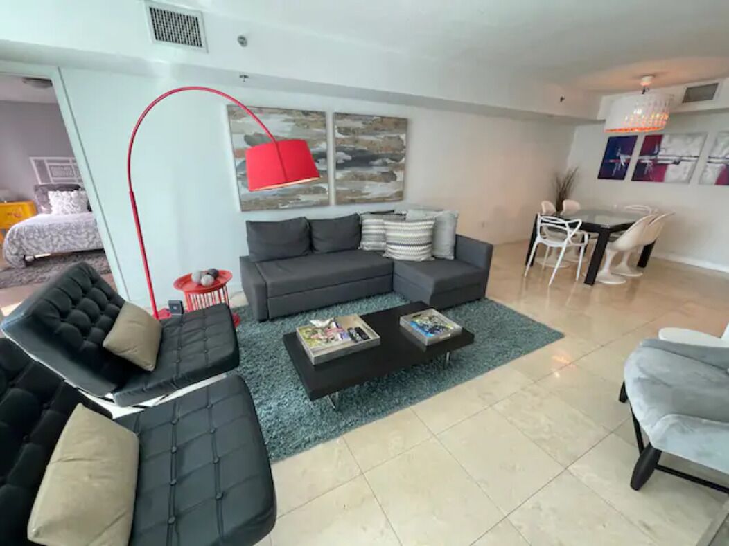 Brickell Large 2BR/2BH(8 p)Ocean View-Free Parking