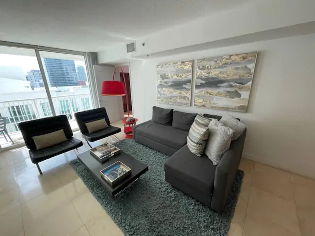 Brickell Large 2BR/2BH(8 p)Ocean View-Free Parking