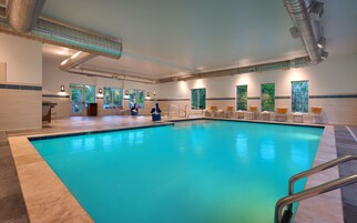 Indoor pool, open 6:00 AM to 10:00 PM, sun loungers
