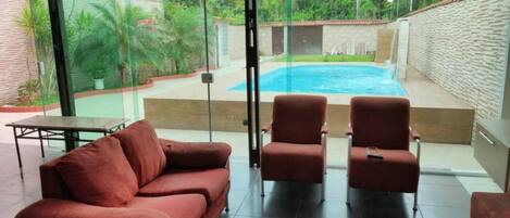 Indoor pool, outdoor pool