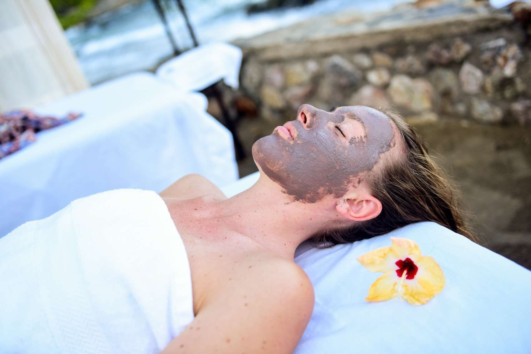 deep-tissue massages, facials, manicures and pedicures