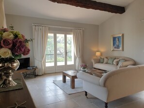 Smart TV, fireplace, DVD player, ping pong