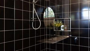 Shower, hair dryer, towels - Villa Marie - This stunning, coastal, leafy home is guaranteed to impress! (Narrawallee)
