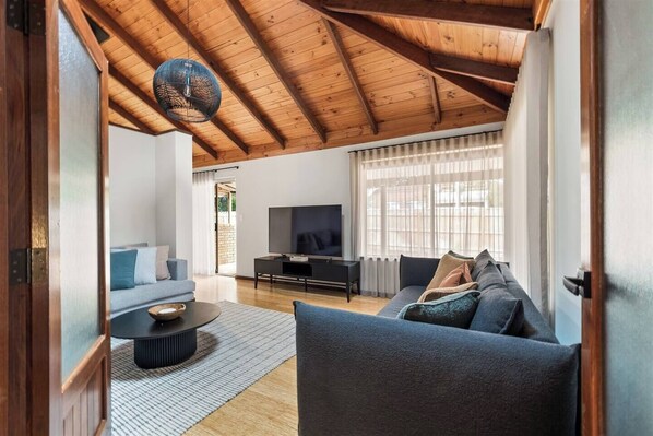 Fireplace, video games, table tennis