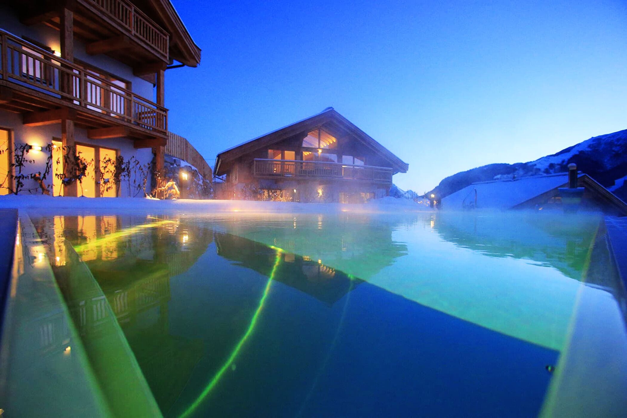 Indoor pool, outdoor pool